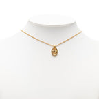 Dior CD Logo Chain Pendant Necklace Plated — view 6