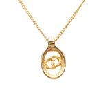 Dior CD Logo Chain Pendant Necklace Plated — view 2