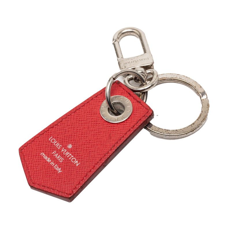 Louis Vuitton Damier LV Alps Porte Cles Small Echappe Key Ring Key Holder Red — view 2