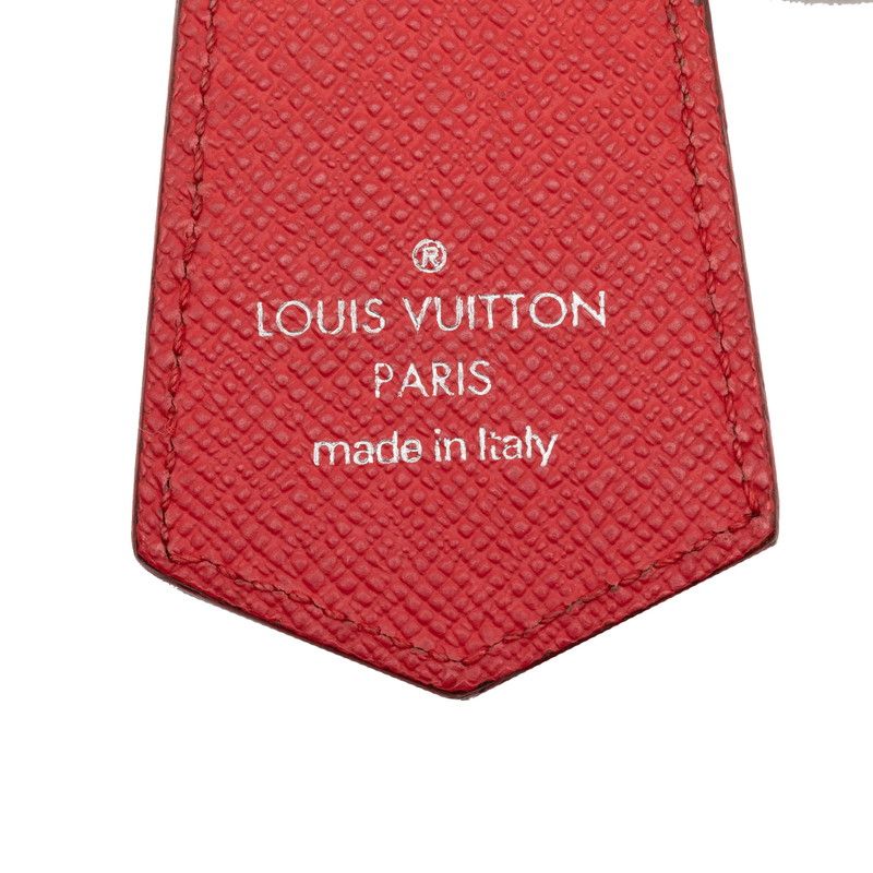 Louis Vuitton Damier LV Alps Porte Cles Small Echappe Key Ring Key Holder Red — view 4