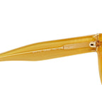 Prada Logo Cat Eye Sunglasses Brown Yellow Acetate Eyewear — view 6