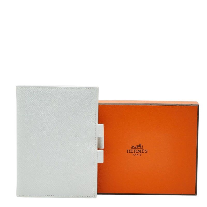 Hermes Ajanda GM Notebook Cover White Veau Epsom Agenda — view 9