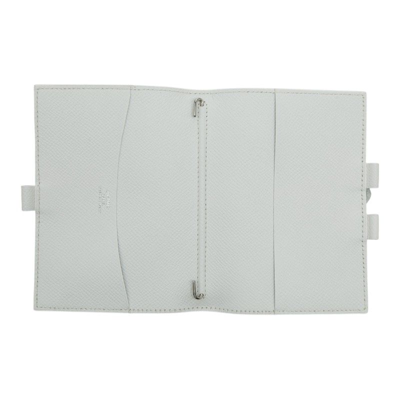 Hermes Ajanda GM Notebook Cover White Veau Epsom Agenda — view 6