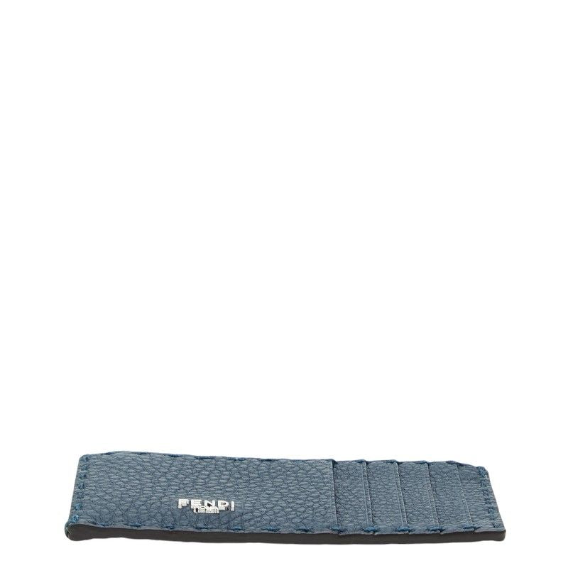 Fendi Selleria Fragment Case Card Navy Red Leather — view 3