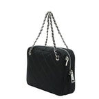 Prada Chain Quilted Handbag Black Nylon — view 2