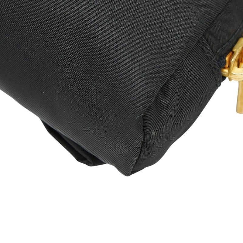 Prada Ribbon Logo Pouch Black Nylon — view 6