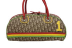 Dior Boston Bag Trotter Rasta Color Brown Silver — view 2