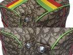 Dior Boston Bag Trotter Rasta Color Brown Silver — view 7