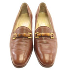 Gucci Bamboo Loafers Leather Brown — view 2
