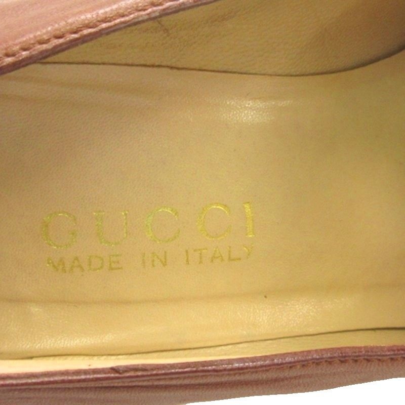 Gucci Bamboo Loafers Leather Brown — view 6