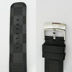 Louis Vuitton Tambour in Black GMT Dial Stainless Steel Rubber Quartz Watch — view 9