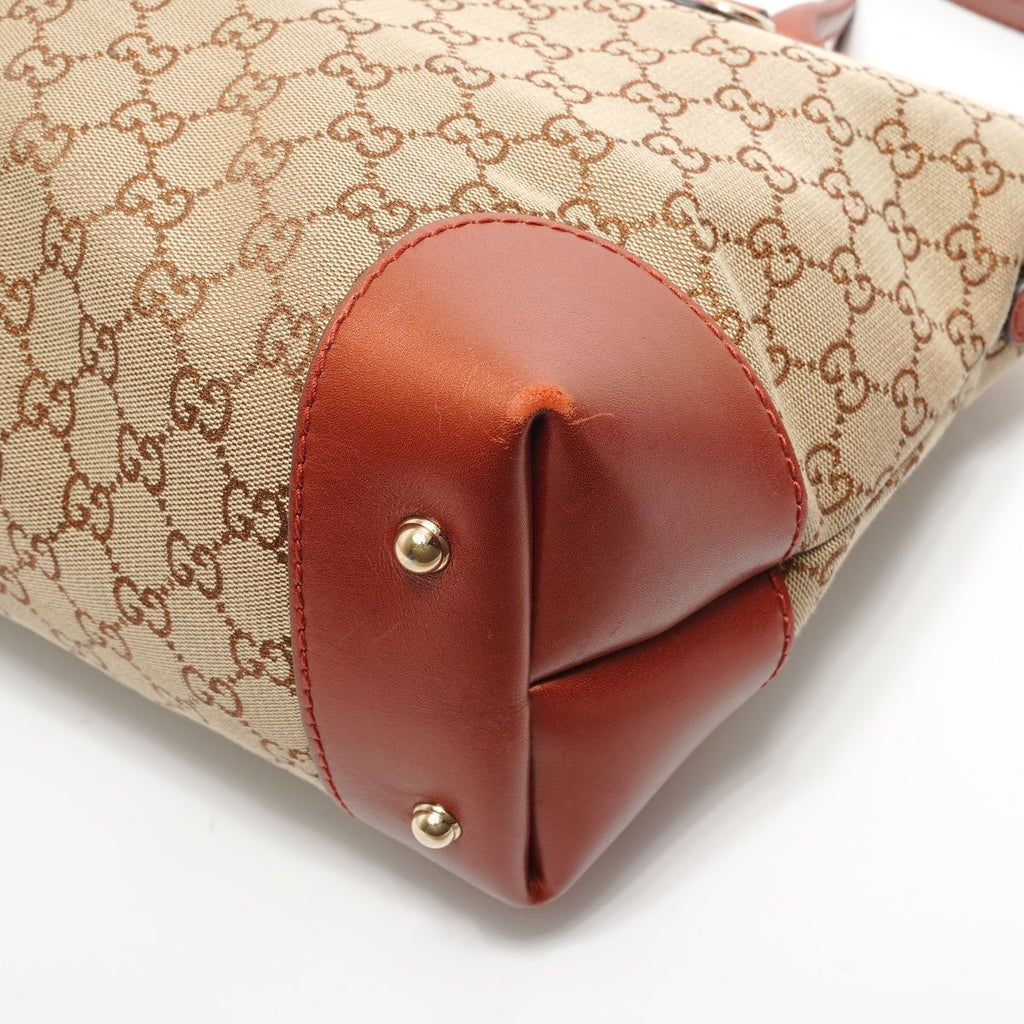 Gucci Tote GG Canvas Lame Charm — view 6
