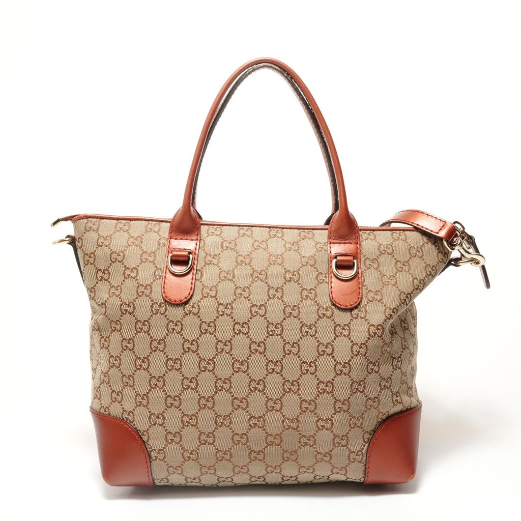 Gucci Tote GG Canvas Lame Charm — view 2