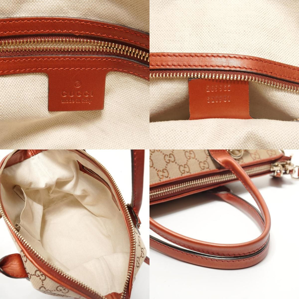 Gucci Tote GG Canvas Lame Charm — view 9
