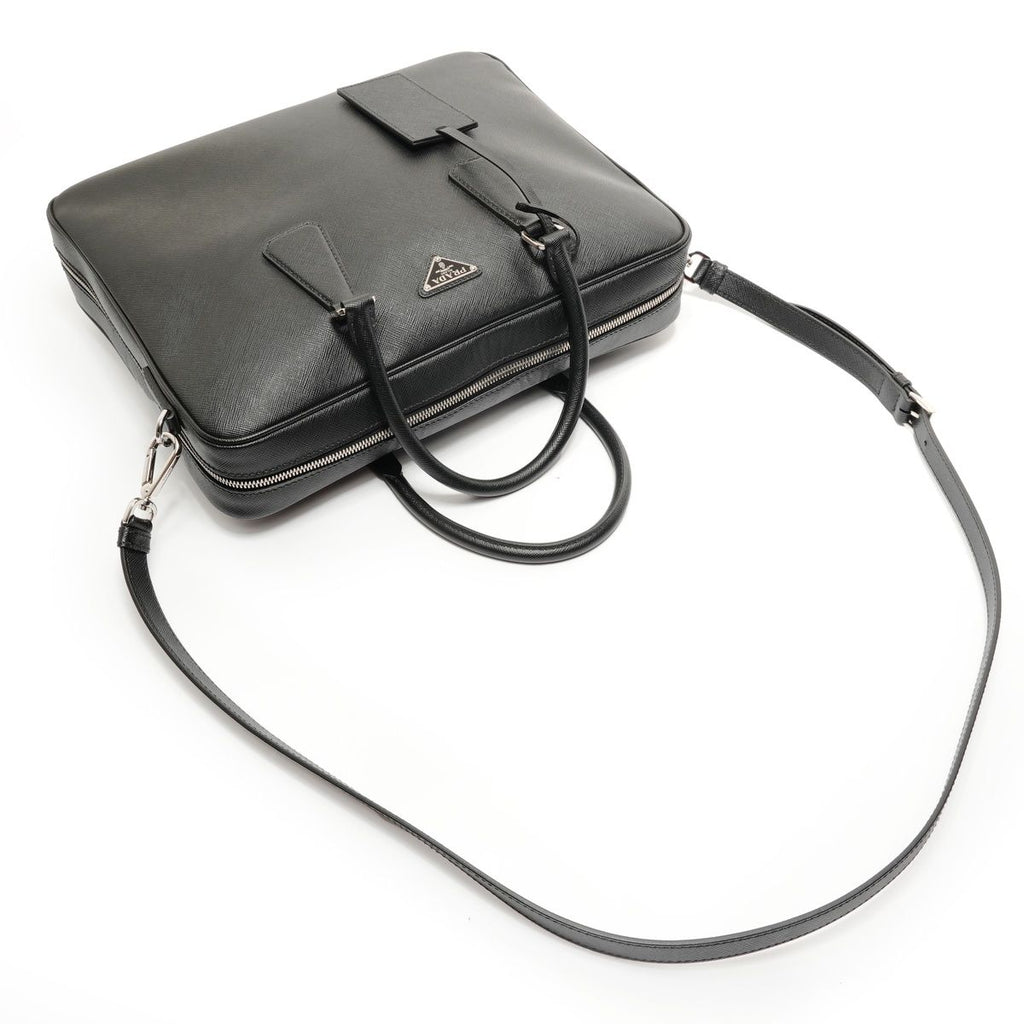 Prada Handbag Sapphia Leather Briefcase — view 8
