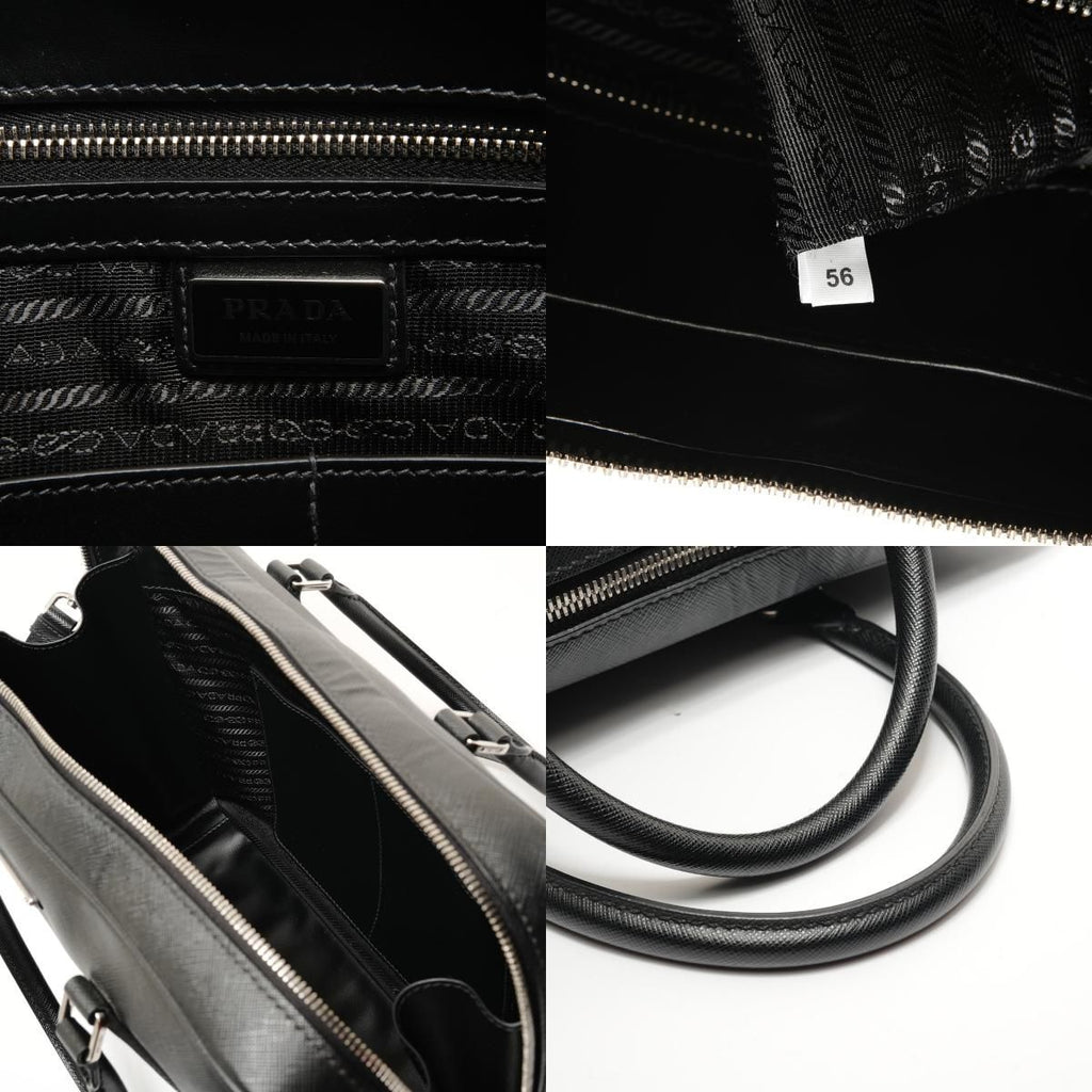 Prada Handbag Sapphia Leather Briefcase — view 9