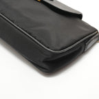 Prada Shoulder Bag Triangle Logo Nylon Saffiano Leather — view 6