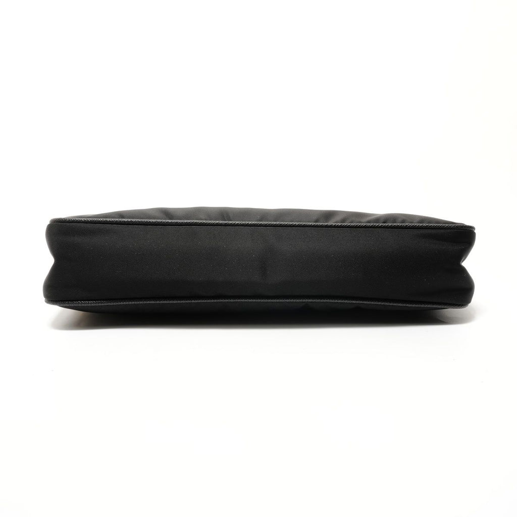 Prada Shoulder Bag Triangle Logo Nylon Saffiano Leather — view 7