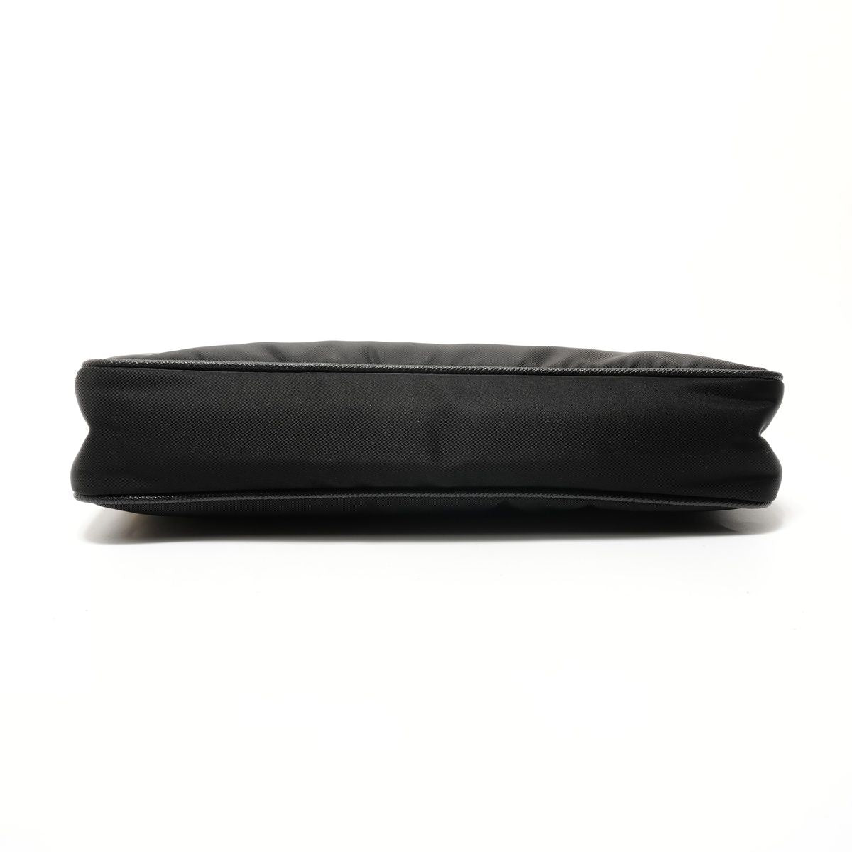 Prada Shoulder Bag Triangle Logo Nylon Saffiano Leather — view 7