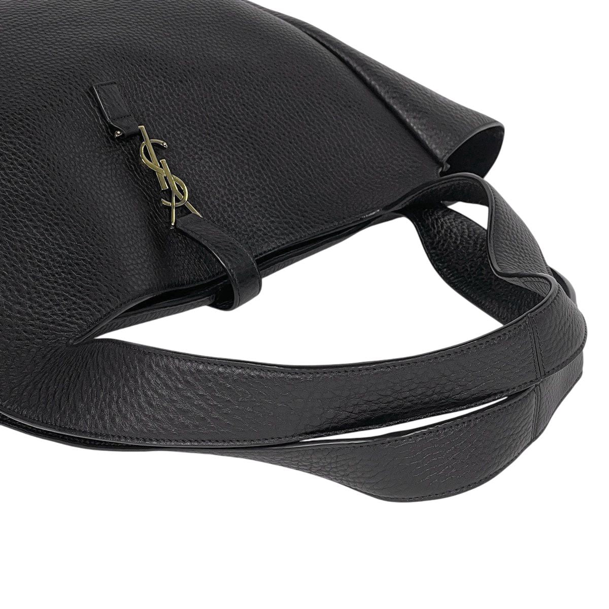 Saint Laurent le Cassette Bear Tote Leather Black — view 8