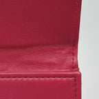Chanel CC Logo Trifold Wallet Compact Quilted Enamel Leather Pink — view 6