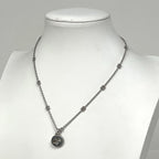 Gucci Interlocking Necklace Round 925 Sterling Silver — view 4