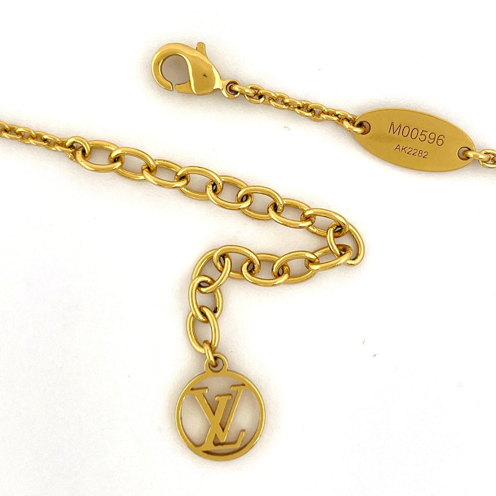 Louis Vuitton Necklace LV Iconic Rhinestone Gold — view 3