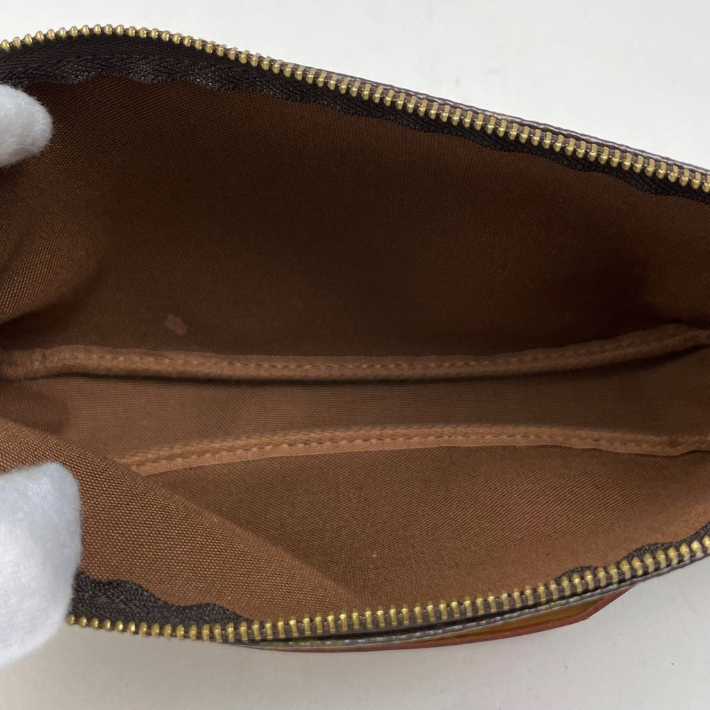 Louis Vuitton Pochette Makeup Cosmetics Pouch Monogram Brown — view 9
