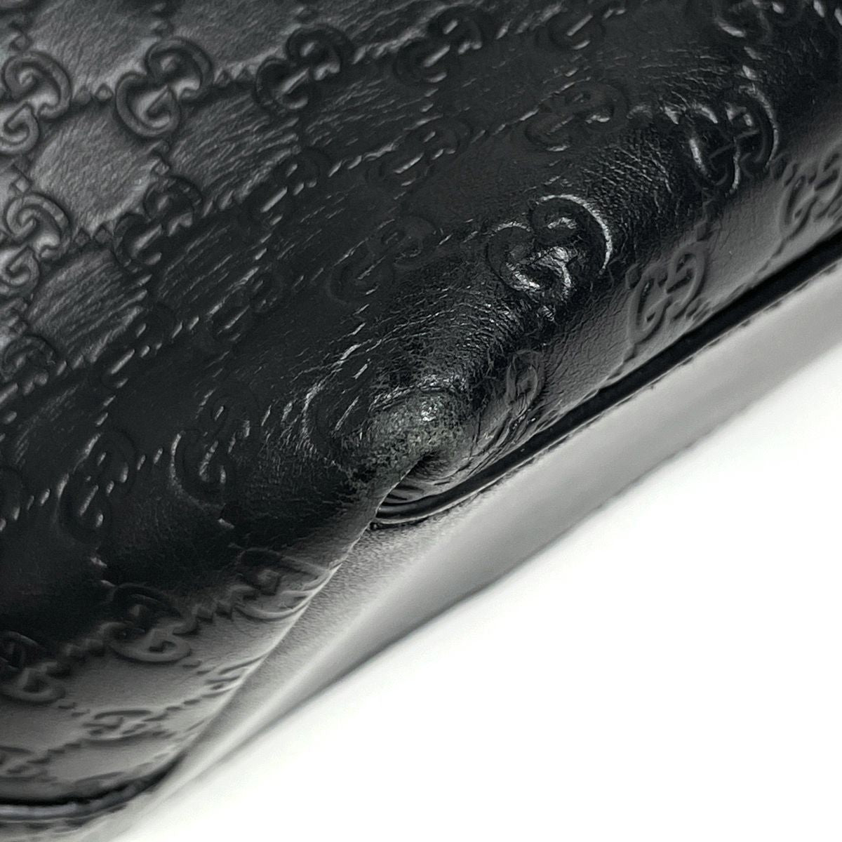 Gucci Micro Guccissima Handbag Leather Black — view 3