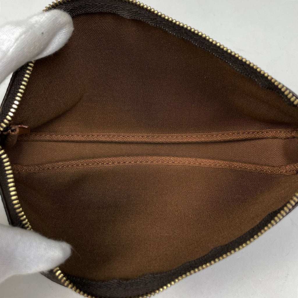 Louis Vuitton Pochette Monogram Brown Pouch — view 8