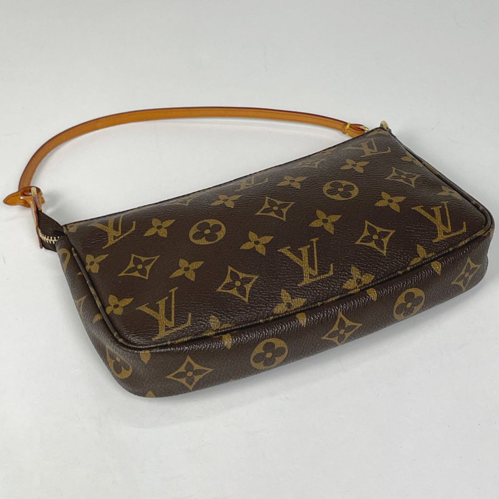 Louis Vuitton Pochette Monogram Brown Pouch — view 2