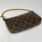 Louis Vuitton Pochette Monogram Brown Pouch — view 2