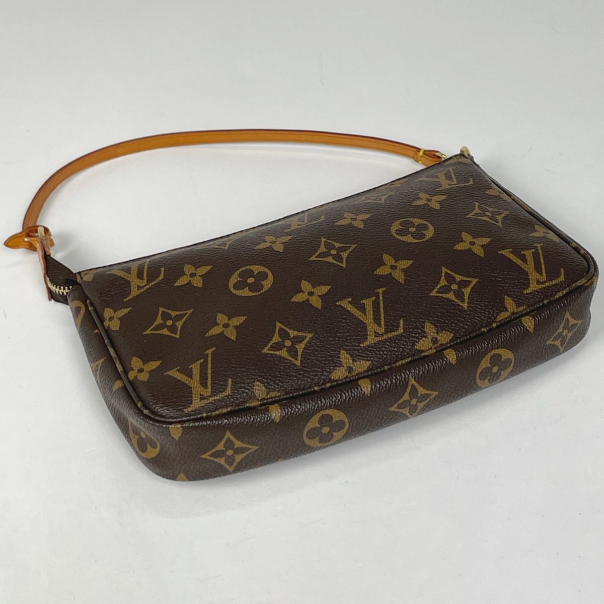 Louis Vuitton Pochette Monogram Brown Pouch — view 2