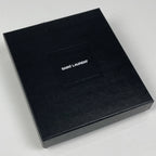 Saint Laurent Monogram Lambskin Fragment Zip Card Case Leather Black — view 7