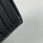 Saint Laurent Monogram Lambskin Fragment Zip Card Case Leather Black — view 3