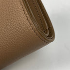 Loewe Duet Compact Wallet Bifold Smooth Leather Mocha — view 3