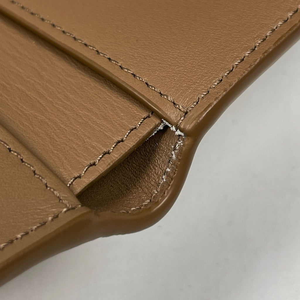 Loewe Vertical Wallet Small Trifold Smooth Leather Mocha — view 4