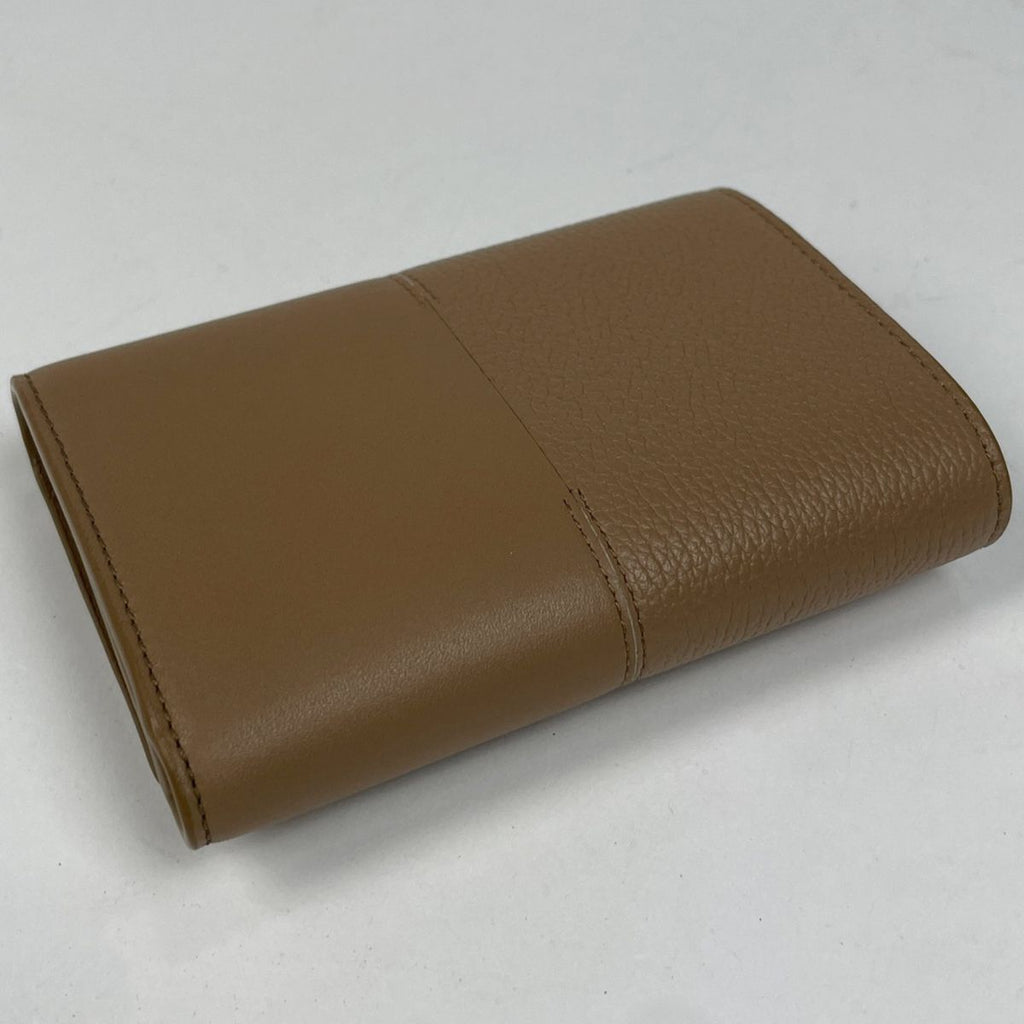 Loewe Vertical Wallet Small Trifold Smooth Leather Mocha — view 2