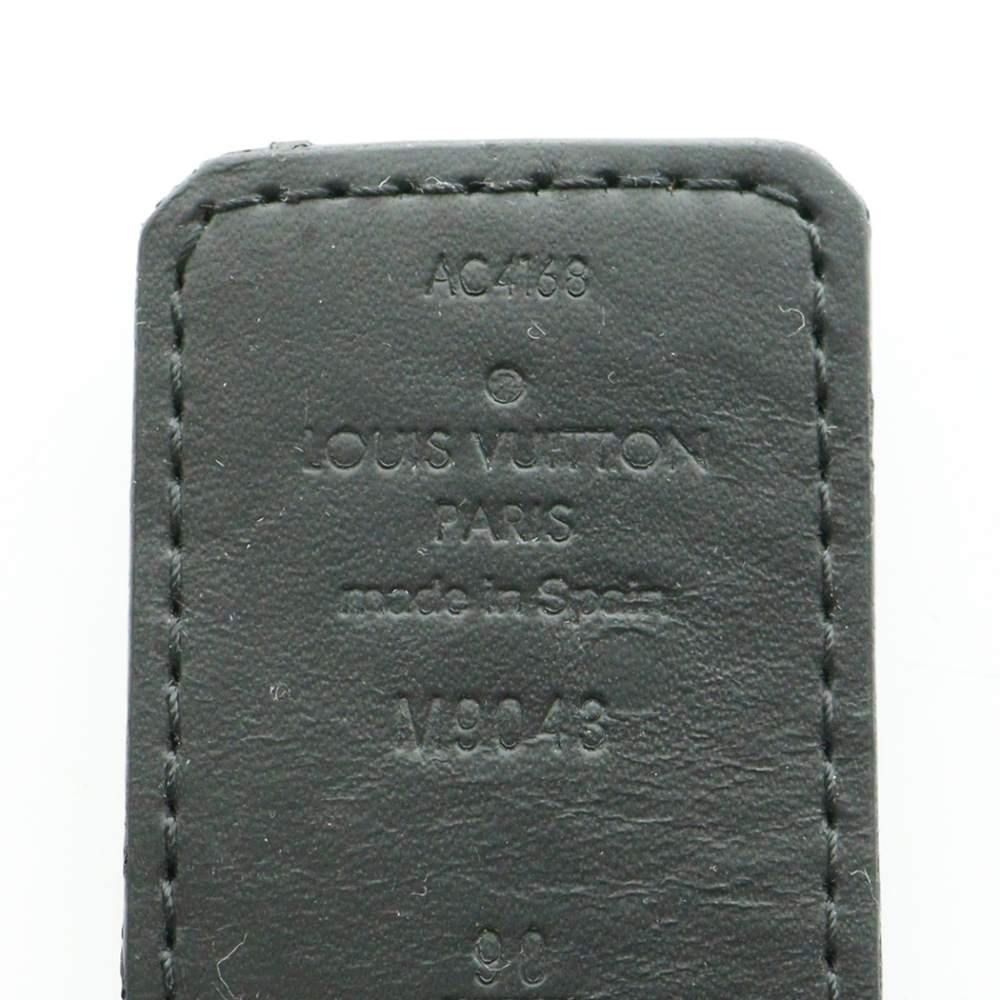 Louis Vuitton LV Initial 40 mm Monogram Eclipse Belt Canvas Logo 90 30 — view 7