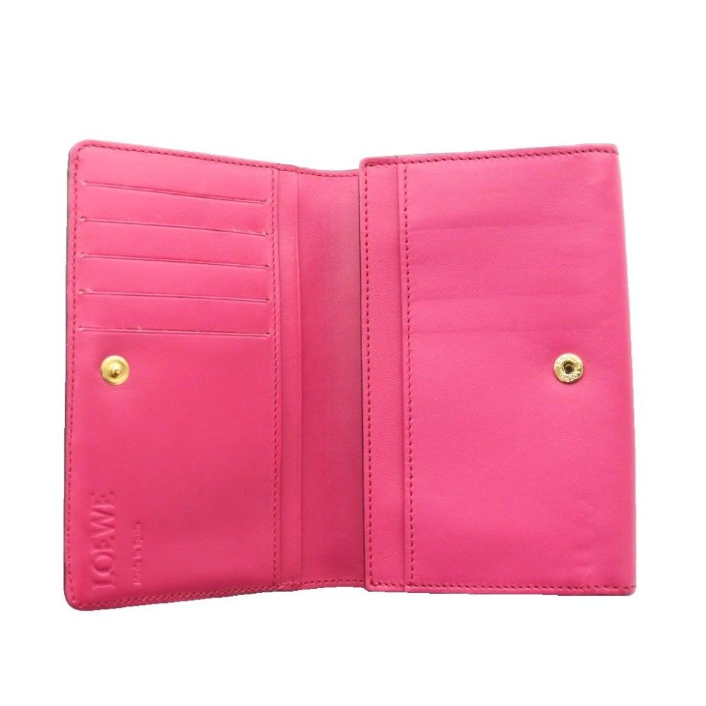 Loewe Anag Lambskin Bifold Wallet Pink SS — view 5