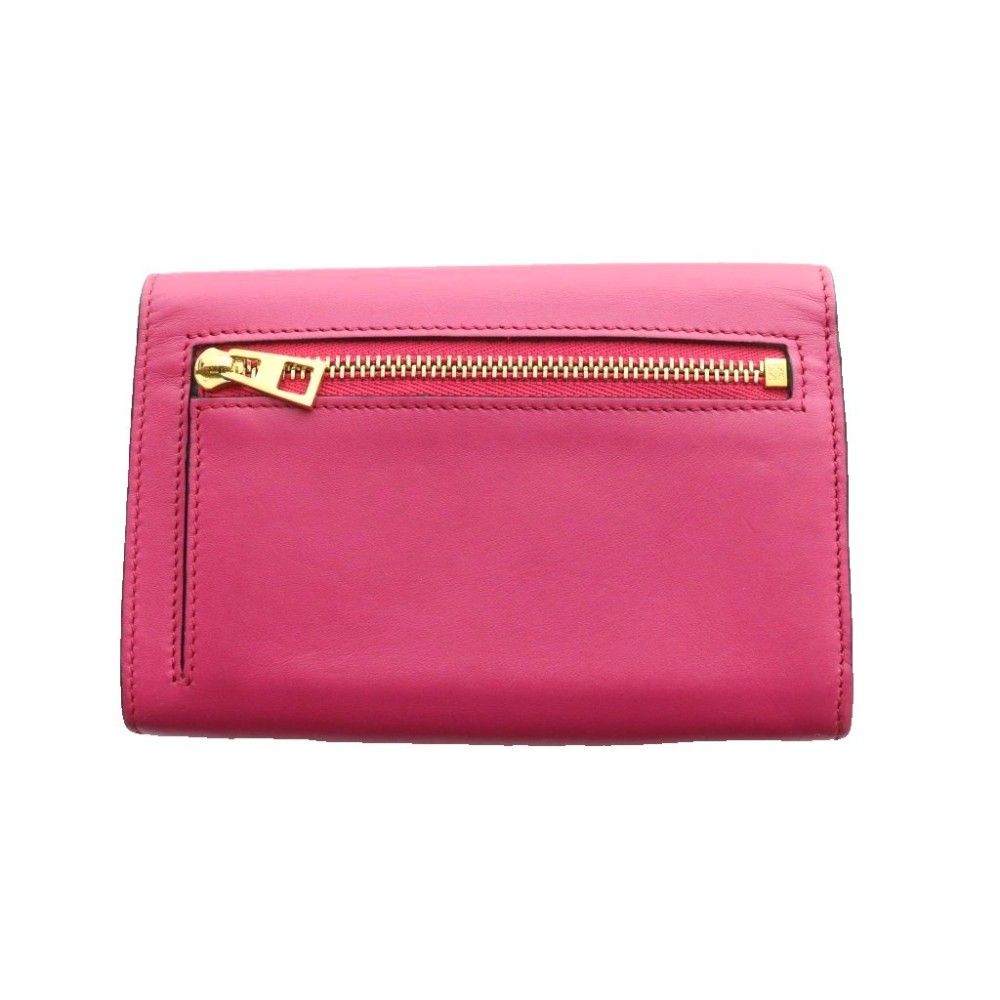 Loewe Anag Lambskin Bifold Wallet Pink SS — view 2