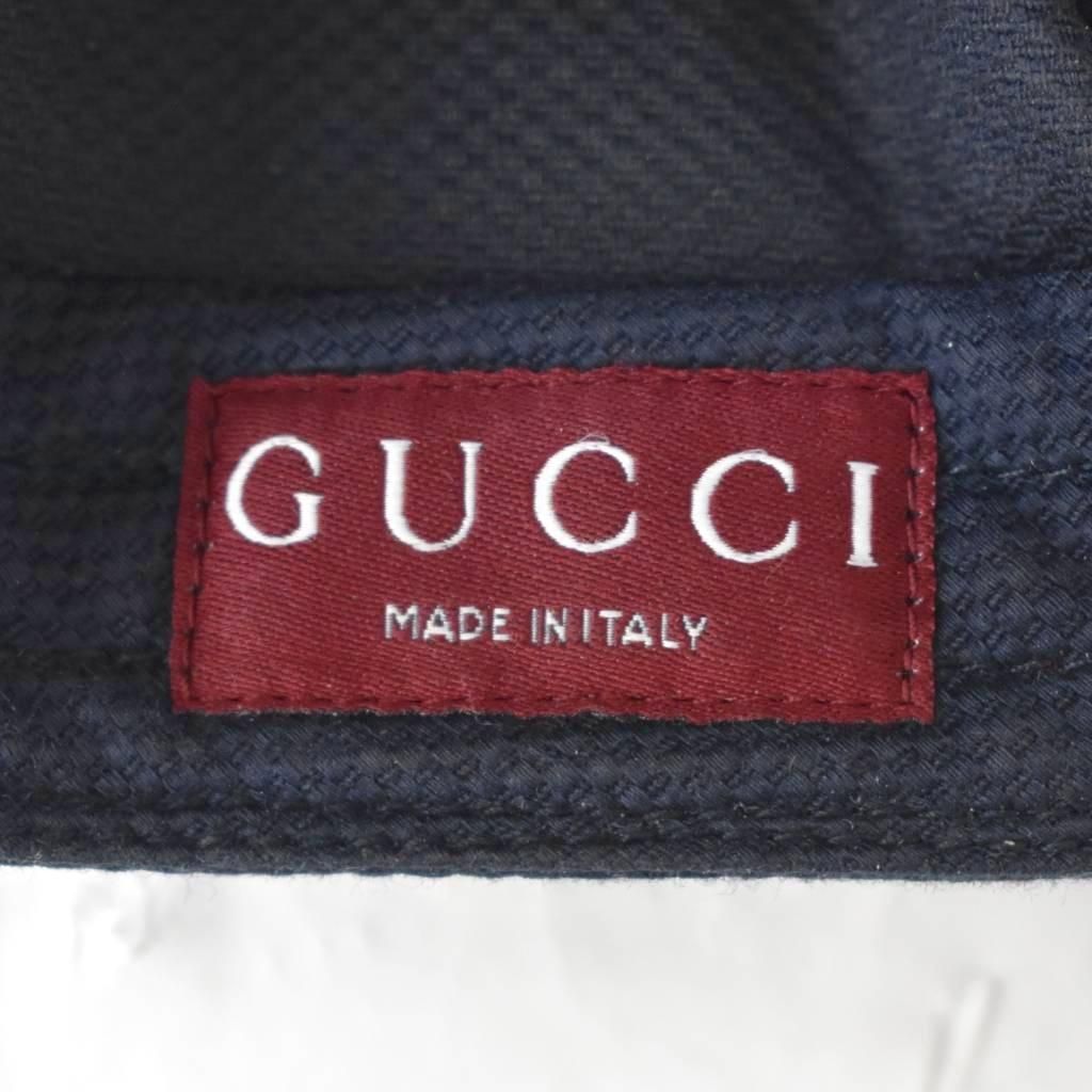 Gucci Hat Baseball Cap Logo Embroidery XL Navy — view 6