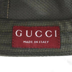 Gucci Hat Baseball Cap Logo Embroidery XL Khaki Green — view 6