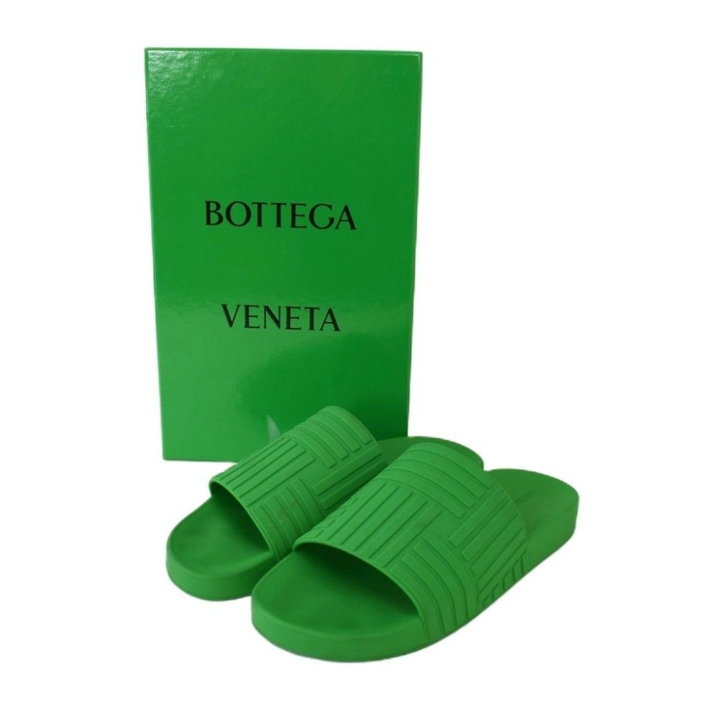 Bottega Veneta Sandals Slider Slide Rubber Green — view 9