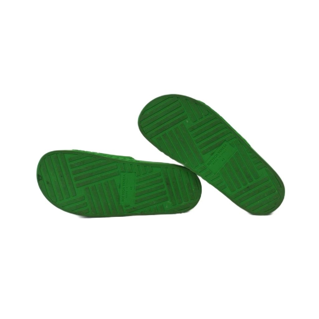 Bottega Veneta Sandals Slider Slide Rubber Green — view 5
