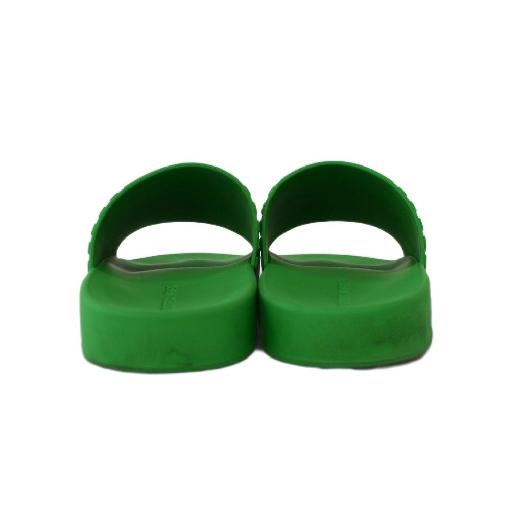 Bottega Veneta Sandals Slider Slide Rubber Green — view 3