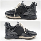 Louis Vuitton Run Away Line Black LV Logo in Heels Shoes — view 2