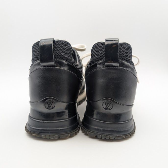 Louis Vuitton Run Away Line Black LV Logo in Heels Shoes — view 4