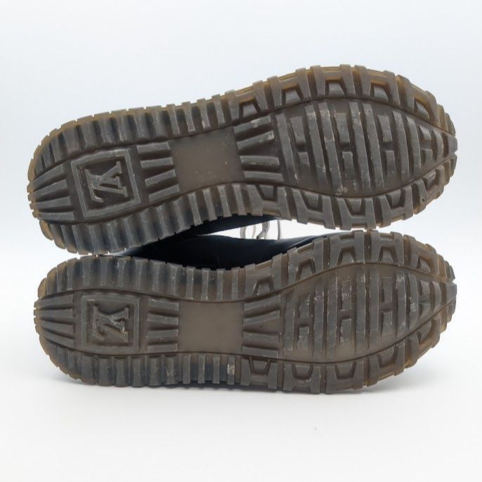 Louis Vuitton Run Away Line Black LV Logo in Heels Shoes — view 5