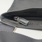 Prada Tessuto Nylon Shoulder Bag Crossbody Black Triangle Logo — view 4